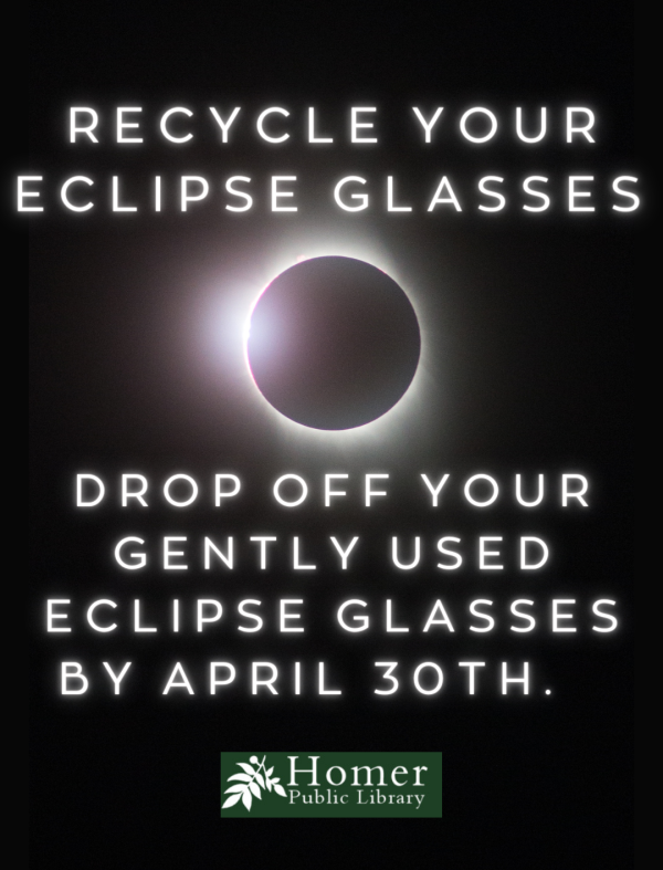 Recycle Your Eclipse Glasses - Drop off your gently used eclipse glasses by April 30th.