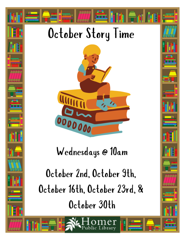 October Story Time - Wednesdays at 10am - October 2nd, October 9th, October 16th, October 23rd, and October 30th